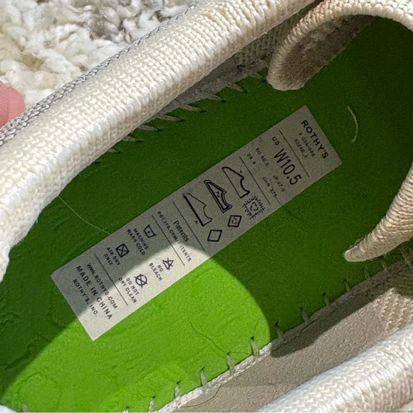 Rothy's The Lace Up Sneaker in Diamond Twill size 10.5 - Picture 10 of 14